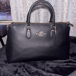 Coach 🆕 unused Georgia Satchel Bag soft thick black leather